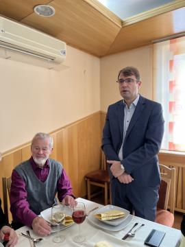 Župan dr. Tomaž Rožen in predsednik DU Ravne Jože Prednik